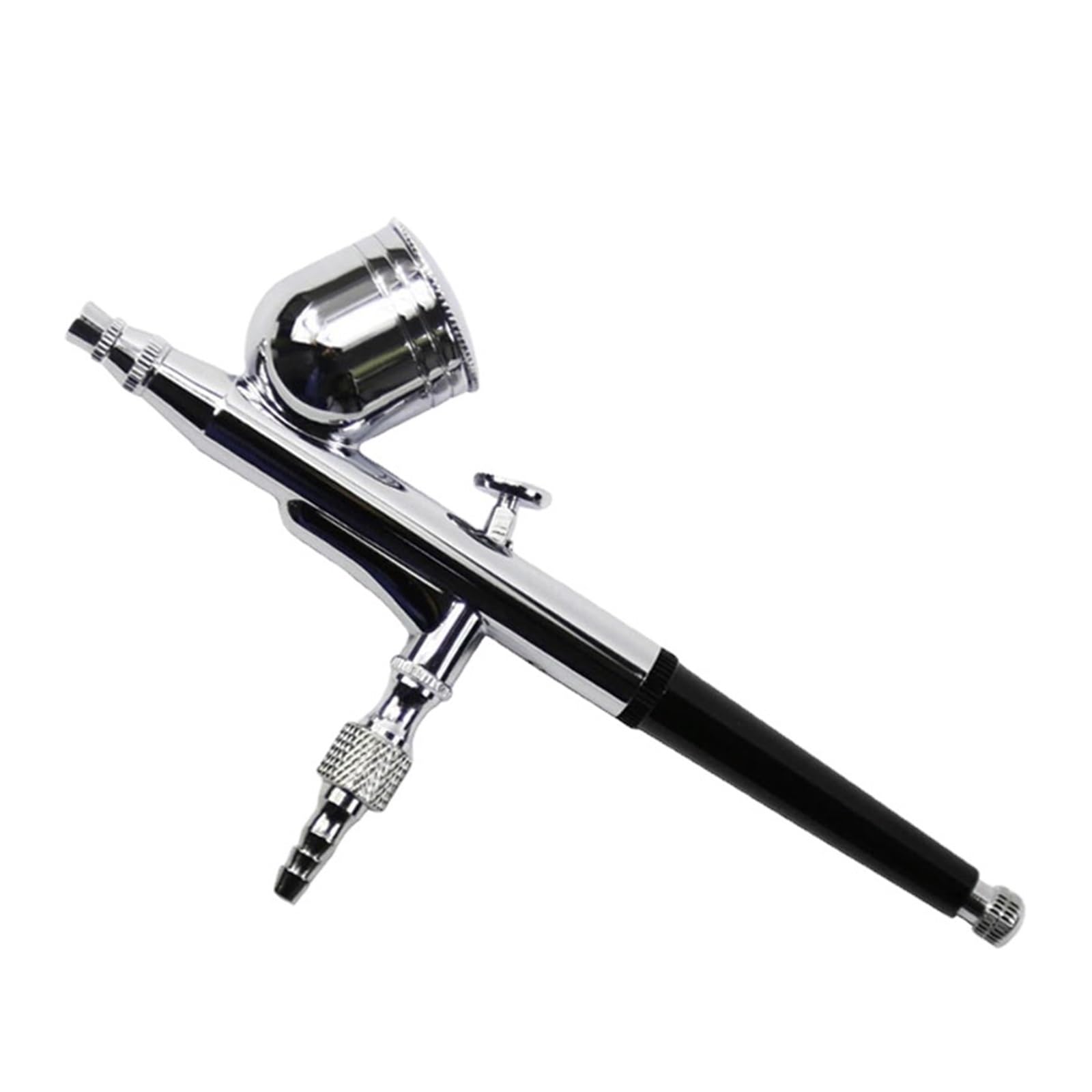Pistolet lakierniczy， Aerograf Mini Spray Gun 130 do zdobienia paznokci, tatuaży, rozpylacza, modeli zabawek do ciast, malowania samochodów, prac artystycznych DIY(Black Spray Gun)