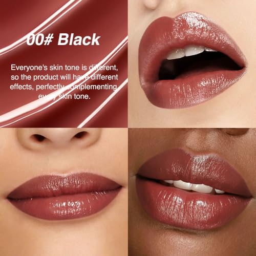 Image of evpct 2Pcs Brown&Pink Honey Lipstick Moisturizing Lip Balm for Older Women
