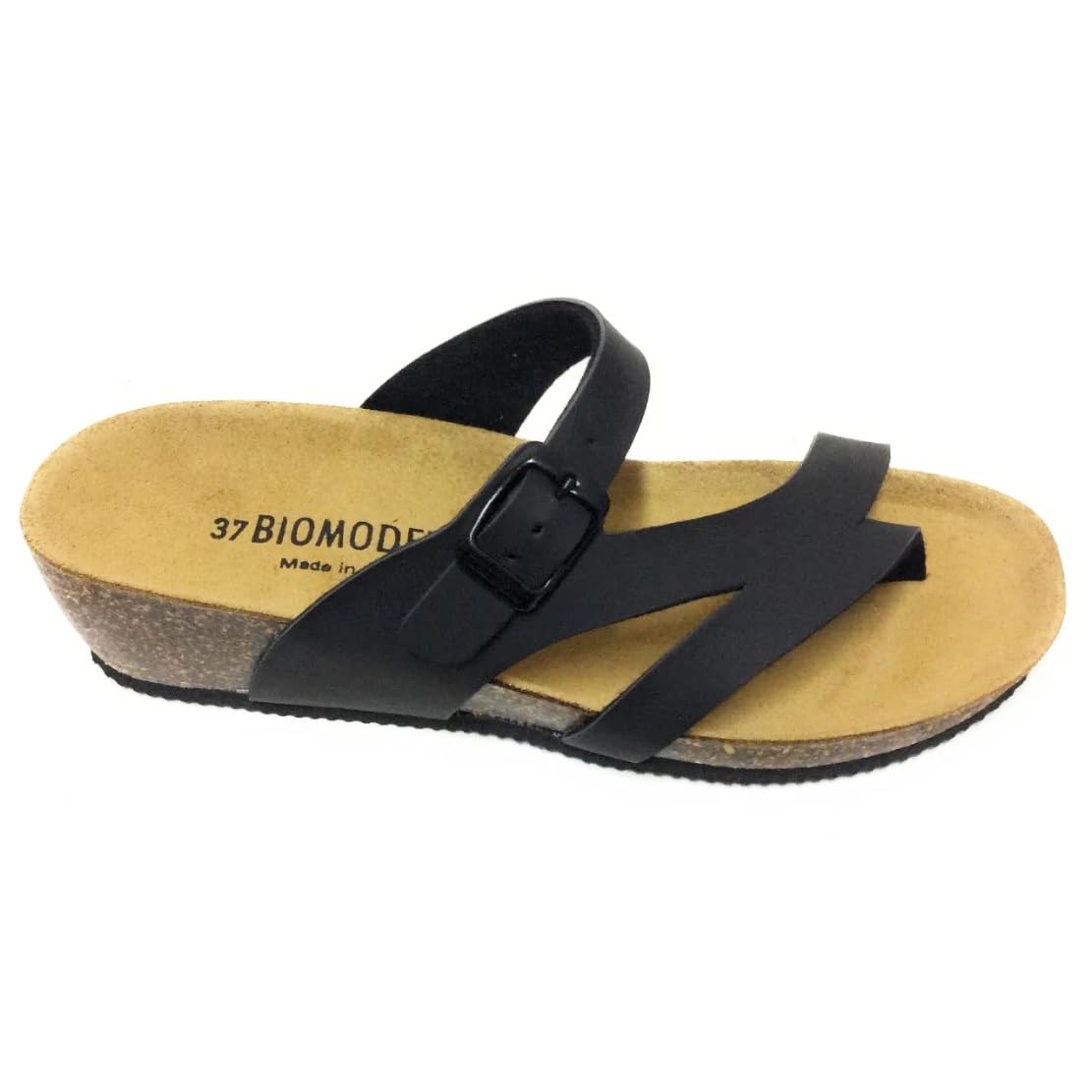 infradito DONNA in EcoPelle SELLY con fibbia 6021 sottopiede in pelle ciabatta aperta made in italy