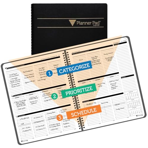 Planner Pad Organizador de 12 meses tamaño grande para la oficina y el teletrabajo