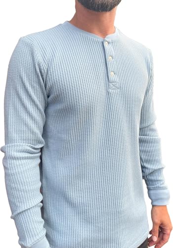 Junk Food - Mens Rider Long Sleeve Thermal Henley Sweater