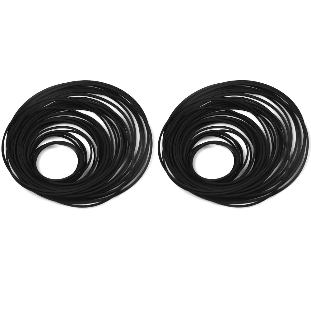 Cinghie quadrate in gomma assortite universali 26-120 mm per riparazione registratori macchine video DVD