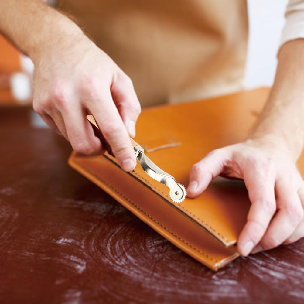 3 Rotelle Tracciatura Per Cucito - In Acciaio Inox Per Stoffa E Pelle | Distanziatore Segnapunti - Foto 5