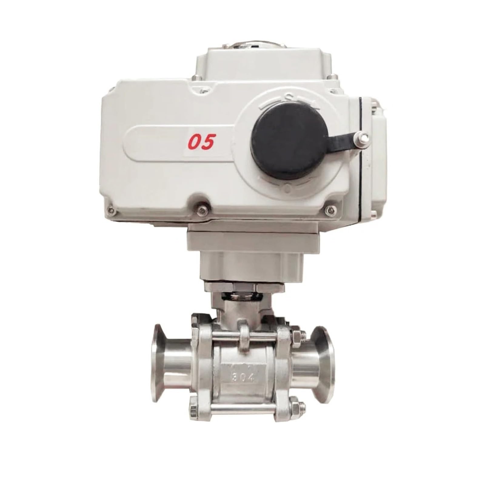 VSPPJYFG 3/4 inch two-way high platform ball valve Φ25 stainless steel clamp type electric ball valve 220V 24V(24VDC)