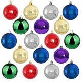 KTKDE Christmas Balls Decoration 36 Pcs/2.36in Christmas Tree Decorations Shatterproof Hanging Ornament Balls for Holiday Wreath Xmas Tree Decor Colorful Ball for Party Event