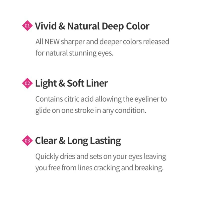 Image of ETUDE Oh My Eye Luminous Liquid Eye Liner| Waterproof, Smudgeproof & Long Lasting|Quick Drying Eye Liner|Easy & Precise Application|Lasts Up To 10 Hours| Korean Makeup|Brown,5Ml (Pack of 2)