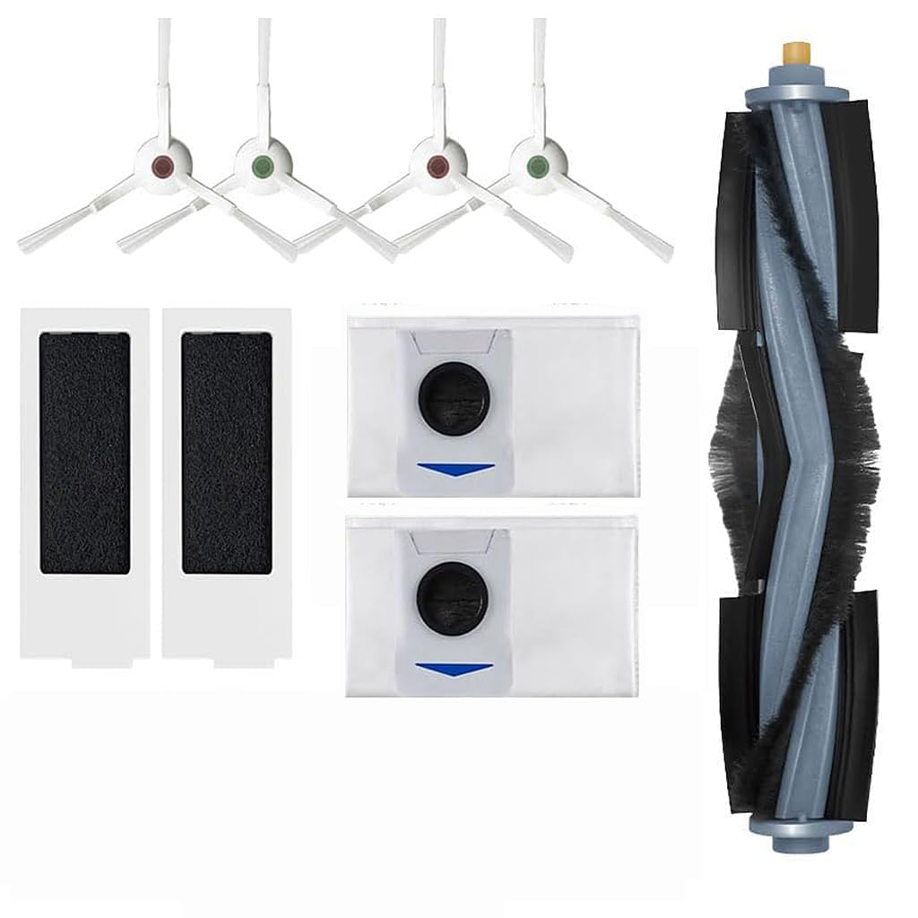 finehepa Vacuum Cleaner Accessories Compatible with T20 Robot Replacement Vacuum Cleaner Parts with1 Main Brush, 4 Side BrushE, 2 Filters 2 Dust Bag, 1 Cleaning Tool (T20-FULLKITNOMOP)-image-39