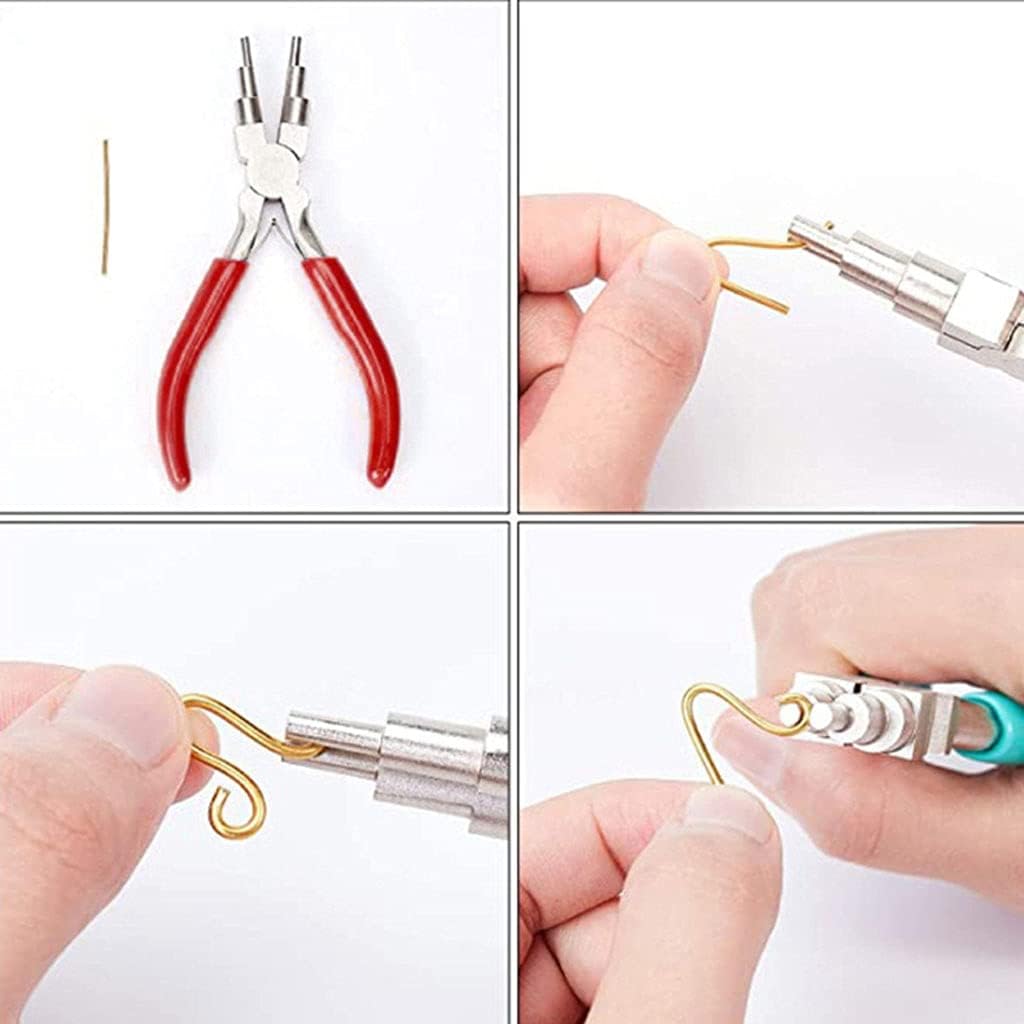HENRUN Jewelry Making Kit 3 Pieces Pliers Wire Cutter Making Beading Repair Supplies&Crafting Jewelry Pliers Set