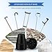 MFE Cane Tips 7/8 Inch, 2 Pack Non-Slip Rubber Tips for Canes, Crutches, and Walking Sticks, Heavy Duty Traction Base with Metal Insert for Superior Grip and Stability