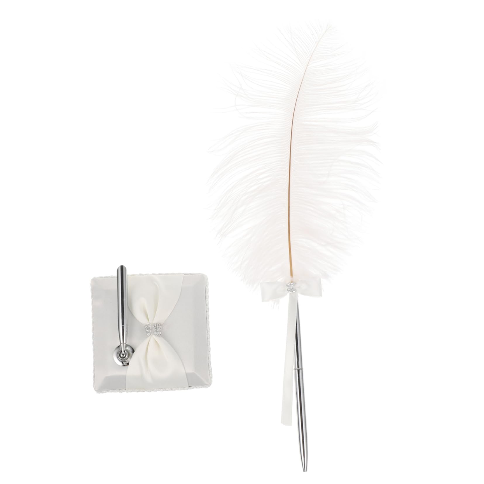 Artibetter Stift Weißer Halter Hochzeit Gästebuch Brautdusche Bräutigam Signieren Braut Straußentinte Graviert Hochzeitsschild Stift Hochzeit Gästebuch Hochzeitsstifte Für