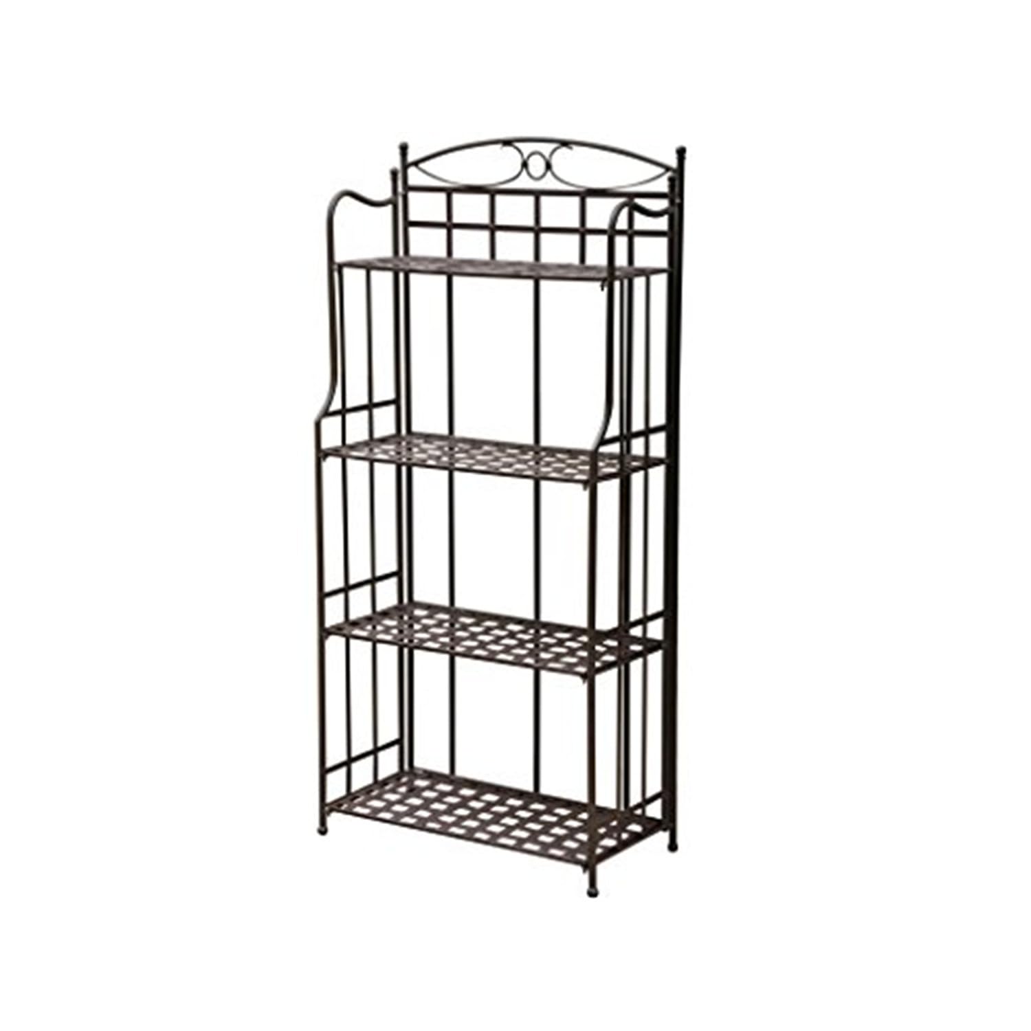 Maykoosh Handcrafted Haven Fe Nailhead 4-Tier Bakers Rack - 28