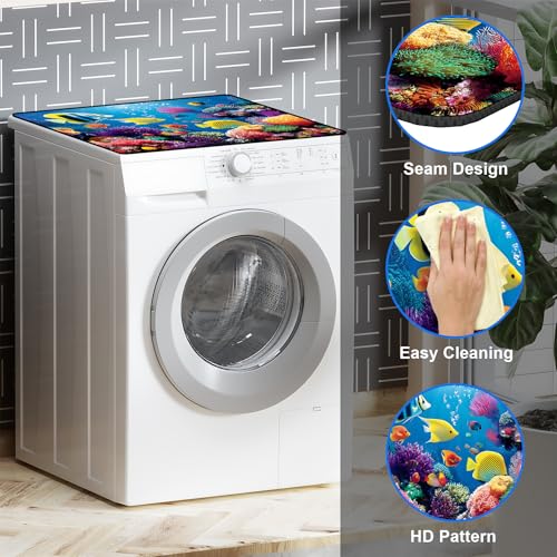 Image of Washer and Dryer Topper for Top,23.6 inch x 19.7 inch Washer Dryer Countertop Mat, Waterproof & Anti-Slip Dryer Top Protector Mat