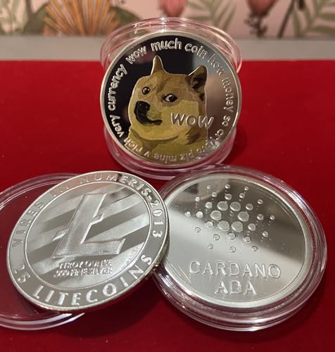 Gold Plated Physical Bitcoin (BTC) - Ethereum (ETH) Shiba Inu (SHIB) Binance (BNB) Polkadot (DOT) Dogecoin (Doge) Commemorative Coin - Blockchain Crypto Coin Set Display - Image 3