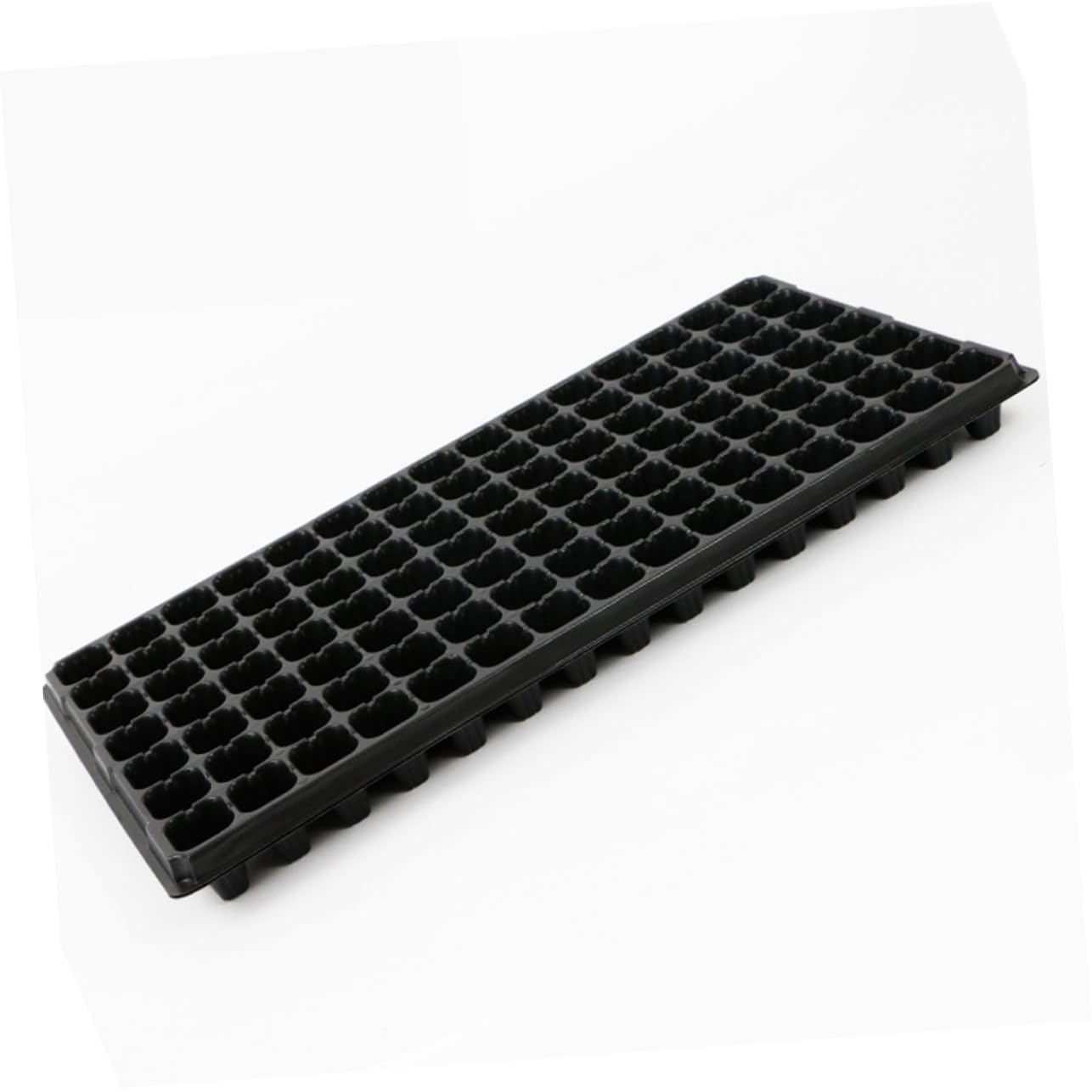 Abaodam Bandeja para Germinación de Semillas 105 Celdas de PVC, 10 Piezas, Resistente para Jardinería DIY y Balcón, Promueve el Crecimiento y Protege Raíces