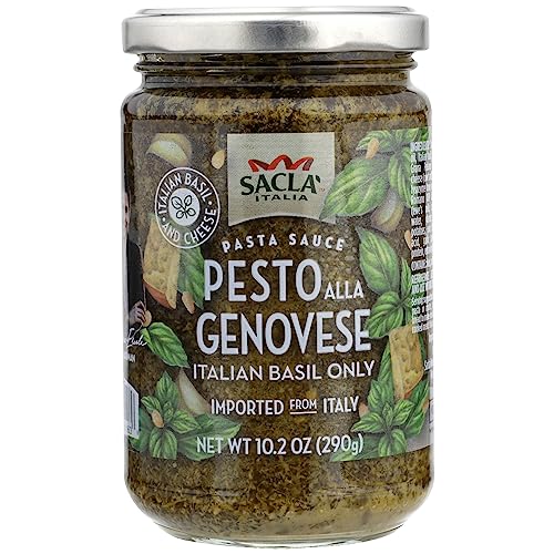 Sacla Original Pesto Alla Genovese Pasta Sauce, Italian Basil Onl...