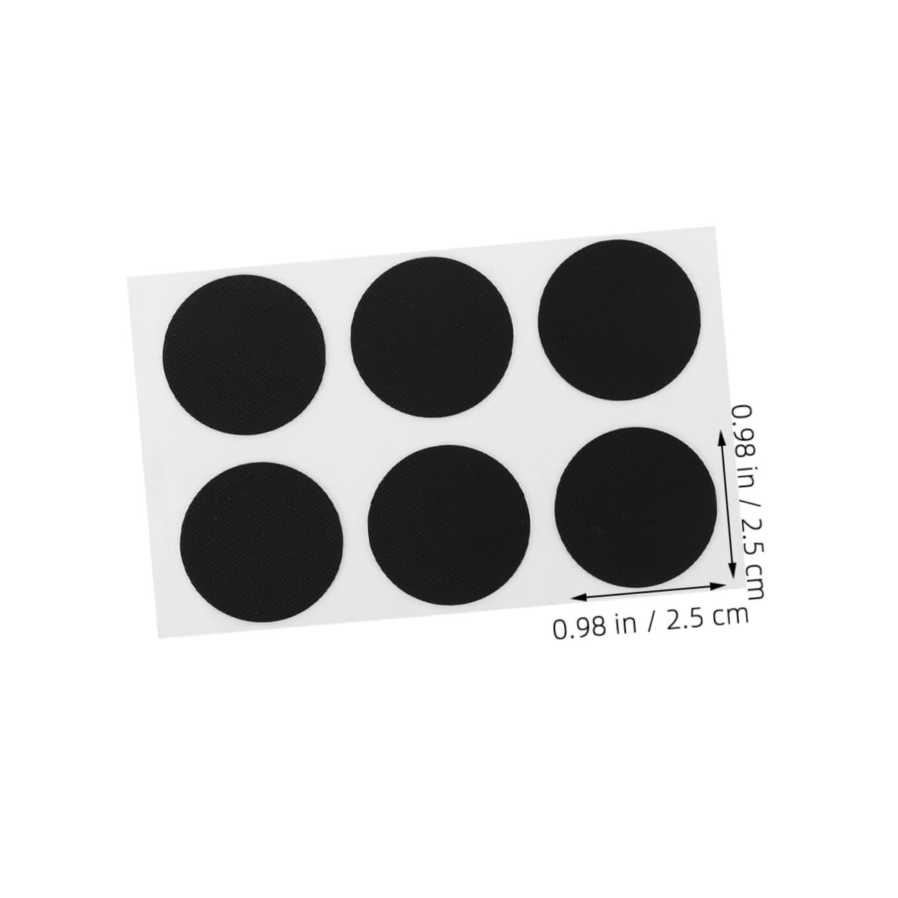 PLAFOPE 18pcs Self-Adhesive Tire Repair Patch Kit Easy to Use Heavy Duty Patch for Bicycles Black