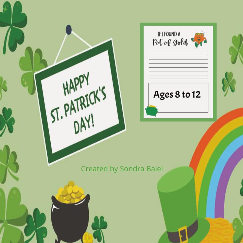 Happy St. Patrick's Day Activity Book: Activity Book Ages 8 to 12