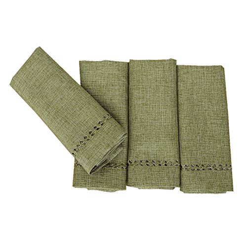 Set de 4 servilletas cuadradas color verde salvia 18 x 18 pulg miniatura 1
