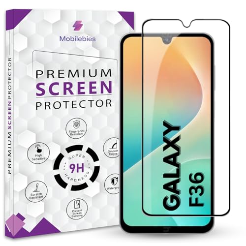 Image of Premium Tempered Glass Screen Protector Guard For Samsung F36 5G (6.7 Inch, Pack of 1) | Edge to Edge Coverage With Easy to installation kit