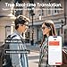 Smart Glasses with AI Translator, V6.0 Bluetooth Glasses with 150+ Translation, Smart Sunglasses for Men & Woman, 120H Long Standby Music Glasses, UV Protection, IPX5 Waterproof, Hands-Free Calls