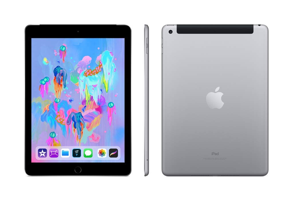 Apple iPad 2018 (Latest Model) with Wi-Fi + Cellular - 128GB