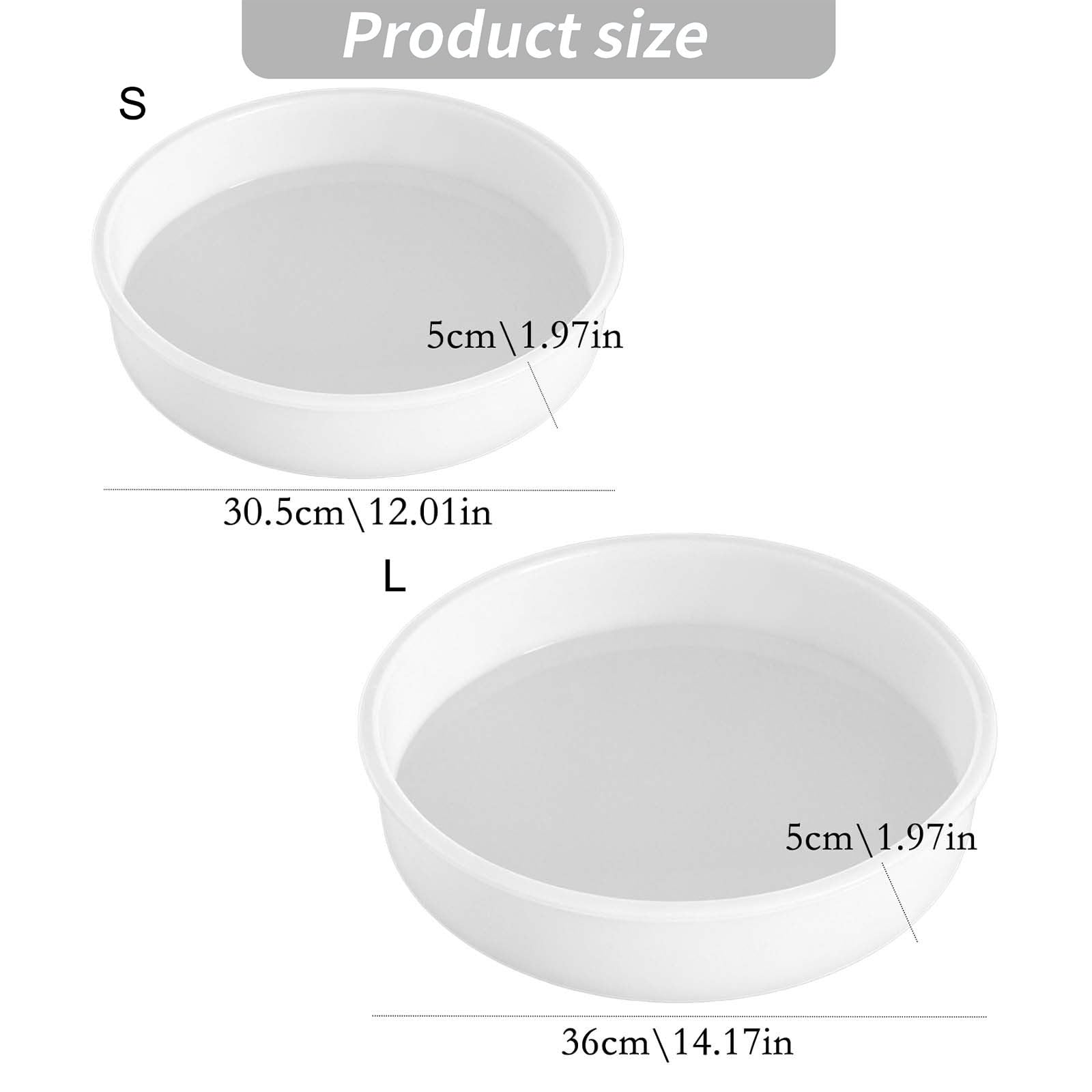 Moule rond professionnel en résine de Silicone, de qualité alimentaire, résistant à la, pour la fabrication de serre-livres, de porte-bijoux et de bougies en résine époxy