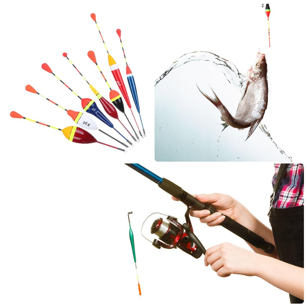 Hezhou Angelposen Set 6-tlg. - Komplettset Mit Schwimmern, Senkblei Und Haken