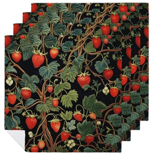 Servilletas de Tela con Estampado Floral Cuadradas 47.5 cm miniatura 1