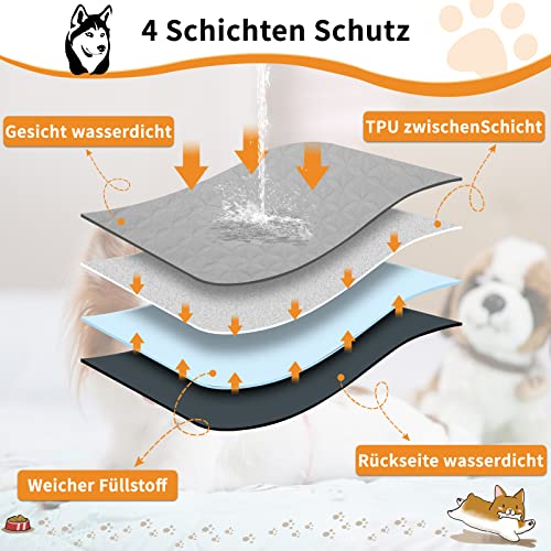 PICK FOR LIFE Wasserresistente Hundedecke, waschbare Decke für große und kleine Hunde, Schutz für Bett, Sofa, Auto – beidseitig verwendbar