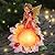 Afirst Solar Garden Fairy Statue, Sunflower Fairy Solar Light Outdoor Resin Statues Figurine Light, Angel Sculpture Solar Light for Outside Patio Garden Yard Lawn Decor