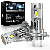 【Mini Formato 1:1】 Replica 1:1 della lampada alogena originale, stesso angolo di illuminazione e posizione della luce della lampada alogena, plug and play, nessun driver aggiuntivo e cavi esterni (basta utilizzare il coperchio antipolvere esistente), l'installazione richiede solo 10 minuti. Flusso luminoso in uscita ad alta efficienza, fascio luminoso più standard e perfetto, nessuna interferenza con i veicoli in avvicinamento.