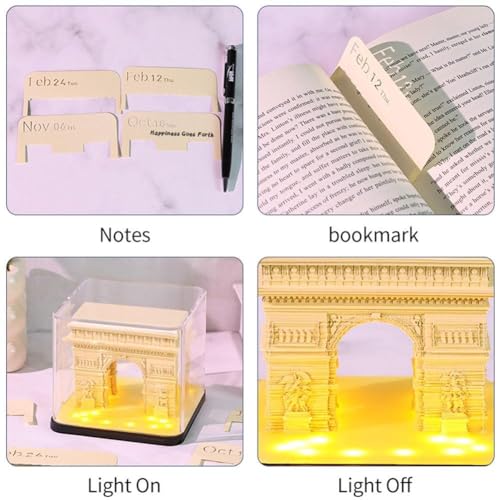 Calendrier 3D personnalisé cadeau de naissance et fête bloc-notes LED Triomphe - 8