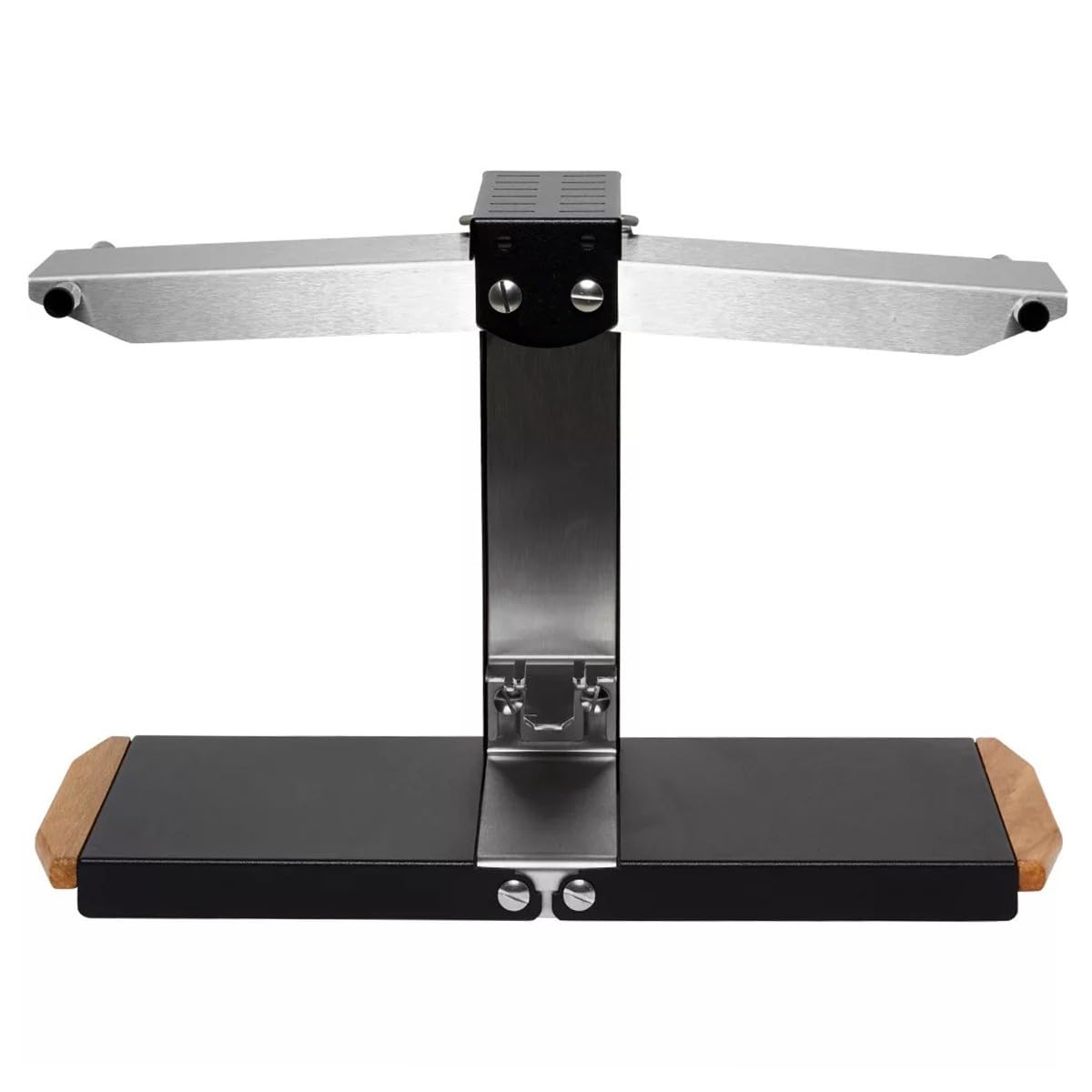 Louis Tellier - Appareil raclette traditionnel Brézière Premium + couteau | Fabriqué en France ; 2 à 6 pers 1000W, rampes réglables 1/6 ou 1/4 meule ; pliable, couteau raclette inclus