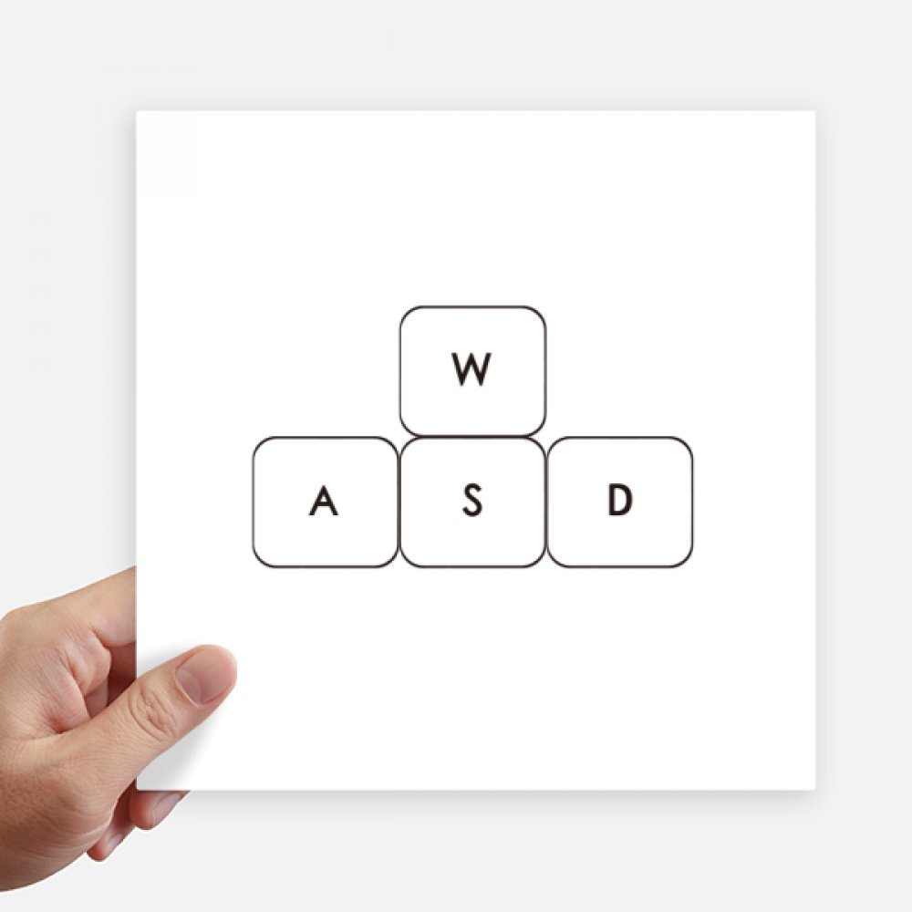 Pegatinas de teclado ASWD de 20cm para tapar arañazos en maletas y personalizar paredes lisas