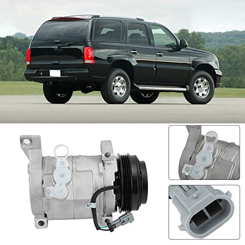 AC Compressor, Durable Air Conditioning Compressor for GMC Chevrolet Silverado Sierra 1500 2500 3500 2000-2014 Vehicle Replacement Accessories Easy to Install 638377 1420940NEW