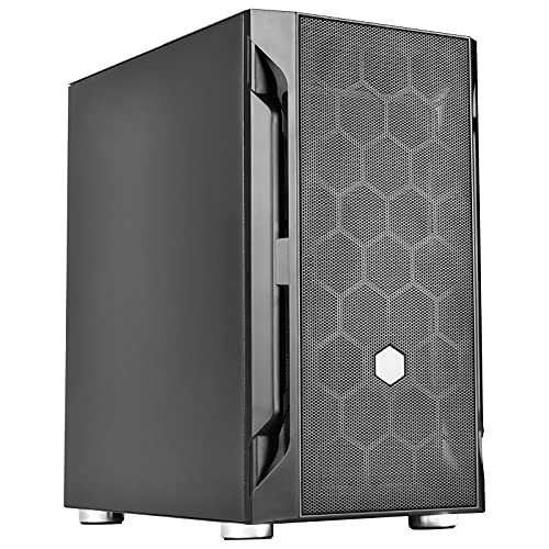 Image of Silverstone Technology FAH1MB Solid Side Panel, Black, Mid-Tower Micro-ATX Case with Mini-DTX and Mini-ITX Support (FARA H1M)