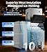 Landeagle Commercial Ice Maker Machine 450Lbs/24H with 250Lbs Storage, Self-Cleaning Mode, Industrial Ice Machine, Ice Ready in 7-15 min, Stainless Steel Ice Maker for Bar/Cafe/Restaurant/Businessss