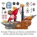 Imagen de Fisher-Price Imaginext Conjunto de juego Barco pirata-tiburón