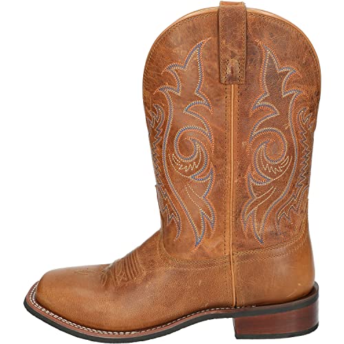Smoky Mountain Boots |Â KnoxvilleÂ Series |Â Menâ€™sÂ Western Boot | Square Toe | Quality Leather | Rubber Sole &Â Stacked LeatherÂ Block Heel |Â Man-MadeÂ Lining & Leather Upper | Steel ShankÂ & PVC Welt