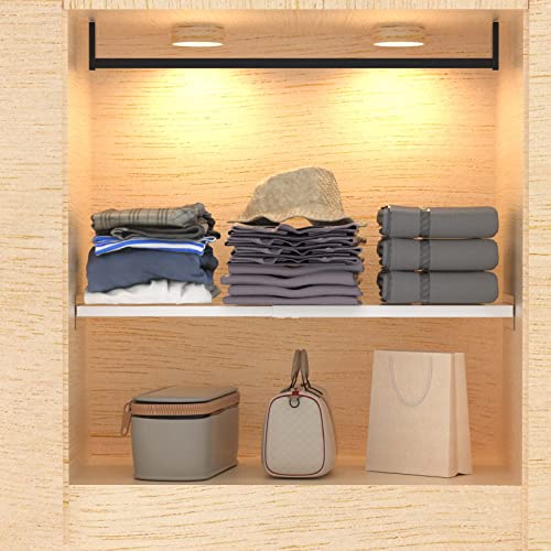 Wejipp Closet Tension Shelves Organizers Expentable Shelf For Cabinet Rack Storage Wardrobe Divider Shelving For Closets Pantry Cupboard Kitchen, 2Packs #TOP3