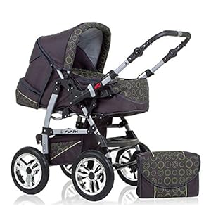 14 teiliges Qualitäts-Kinderwagenset 2 in 1 „FLASH“ in 38 Farben: Kinderwagen + Buggy - 14 teiliges Megaset in 38 tollen…