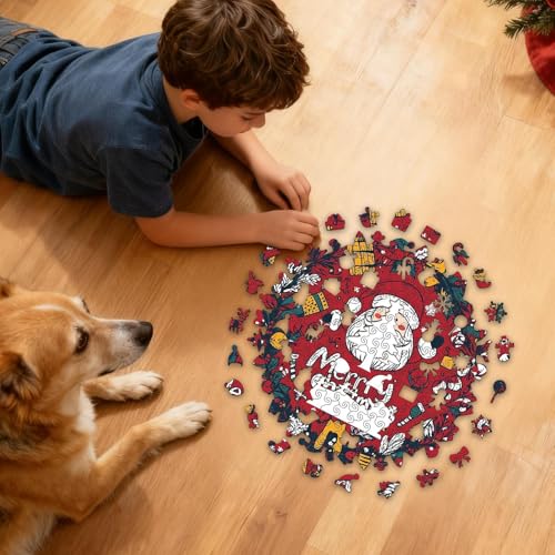Juego interactivo de Navidad de madera para hombres y mujeres 2