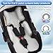 Kaseeous Car Seat Cooling Pad for Baby, Mink Dot Car Seat Cooler Mat for Girls Boys, Stroller Cooling Pad with 3D Breathable Mesh, Multifunctional Infant Carseat Cooling Insert Liner for Summer