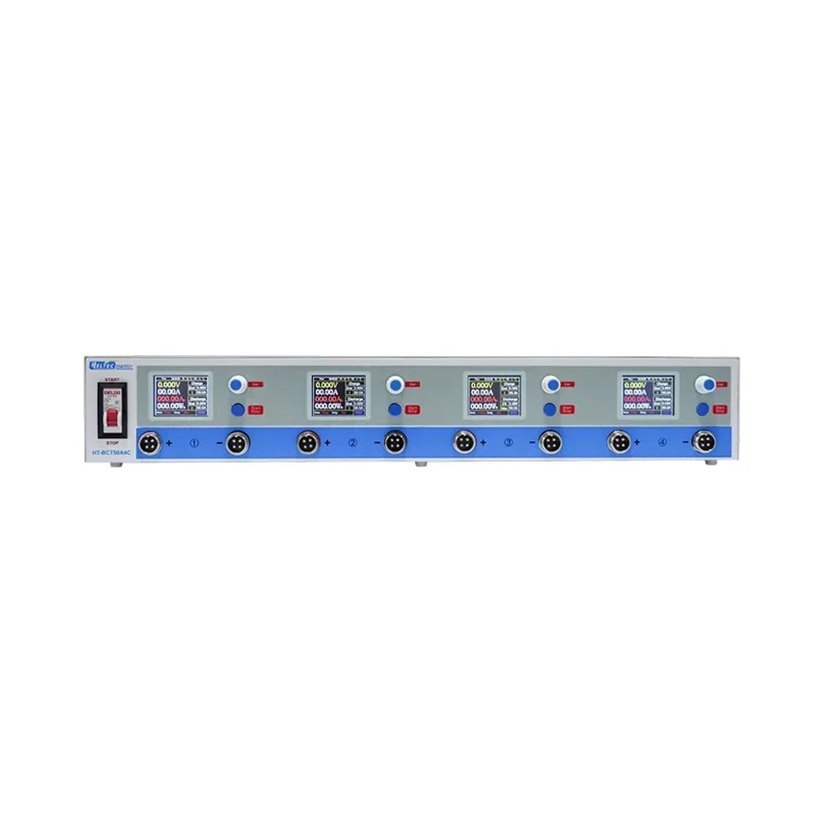 Analizador de potencia, Probador de capacidad batería 1-99 V 50 A for plomo-ácido LTO NCM | Herramienta carga descarga inteligente alta precisión(10 Channel fixture)