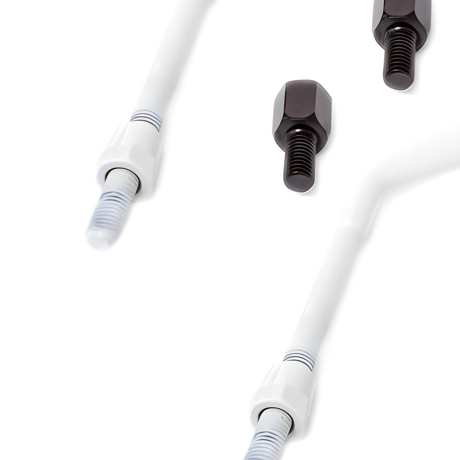 Spiegel STR8 F1-Style M8 Gewinde inkl. Adapter Linksgewinde universal rot