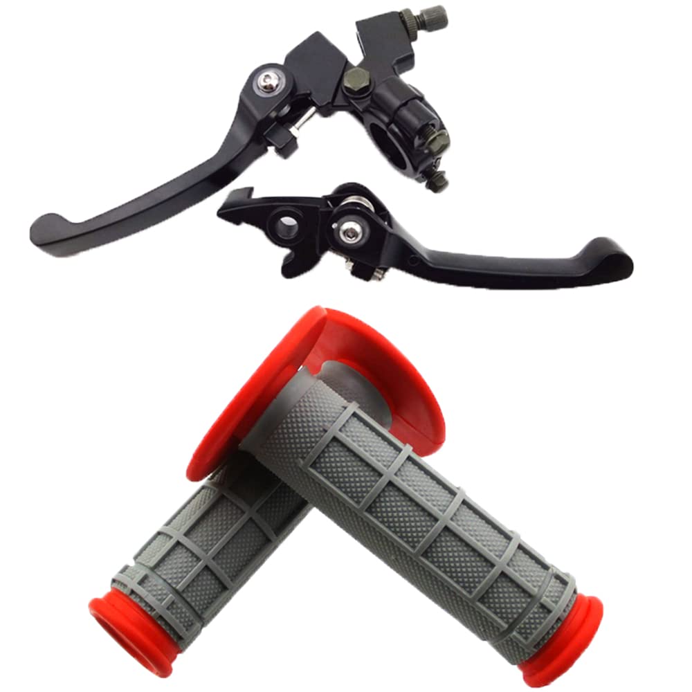 DJ-Motor Throttle Handle Grips Brake Clutch Lever Kit for XR80 XR100 CRF70 CRF80 CRF100 50cc 70cc 90cc 110cc 125cc 140cc 160cc Chinese Made Bikes
