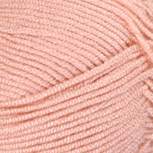 Image of Makromecity Softee Baby Yarn,%100 Premium Anti-Pilling Acrylic, 3.5 Oz, 273 yd (100gr /250 mt), Soft Yarn for Crocheting and Knitting (Salmon, 1 Skein)
