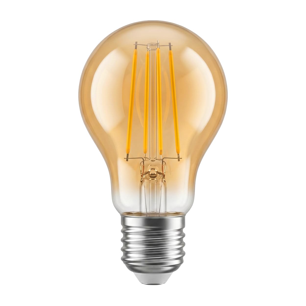 HOFSTEIN E27 LED Warmweiss Glühbirne E27 10er Set Amber, Bernsteinfarbenes dimmbares Leuchtmittel Vintage Look 7 Watt, 2200 Kelvin 730 Lumen A60 Gemütliches Licht Für Wohnraum und Deko