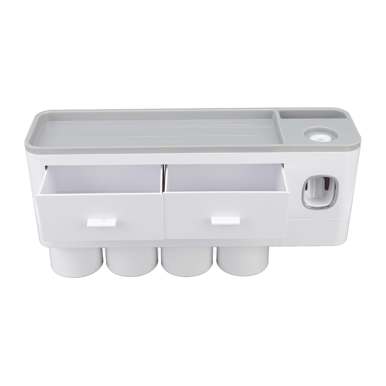 YWBL-WH Zahnpasta Spender Wandmontage, PP und ABS Zahnpasta Spender, 1