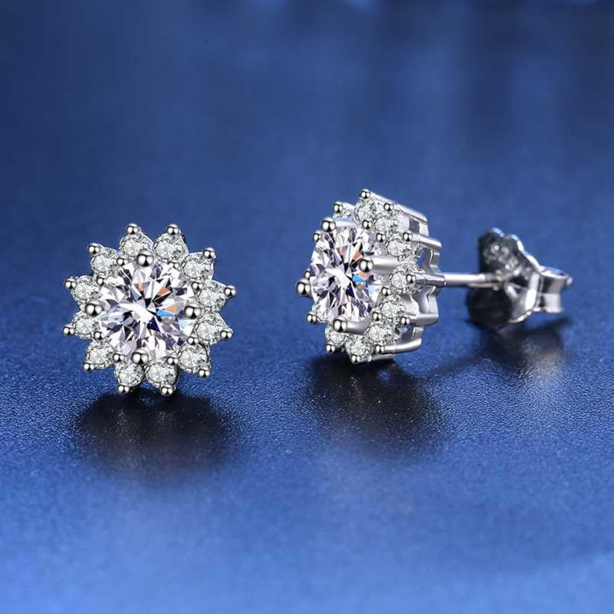Solitaire Cluster Plated Stud Earring For Earrings Hypoallergenic